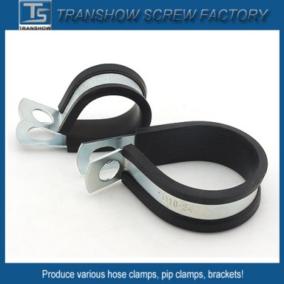 10-168mm EPDM Bonded Steel Pipe Clamps